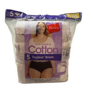 Hanes Cotton Tagless Briefs 5-Pack – Women’s 11 / 4XL (NWT)
